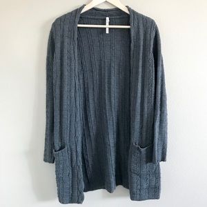 Open Front Longline Cardigan